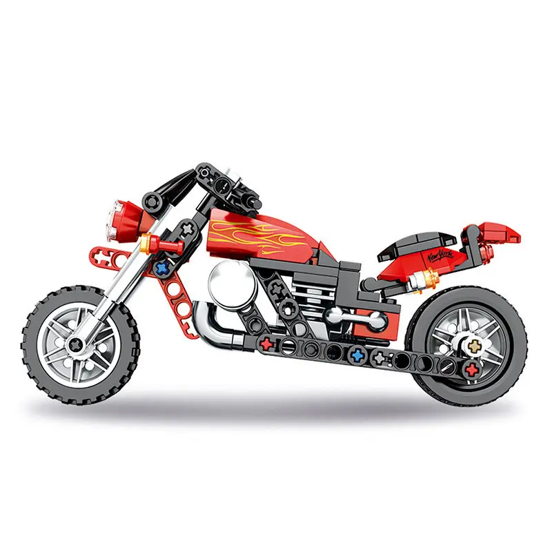 Technic Davidson Fat Boy украшение для мотоцикла строительные блоки кирпичи Классическая