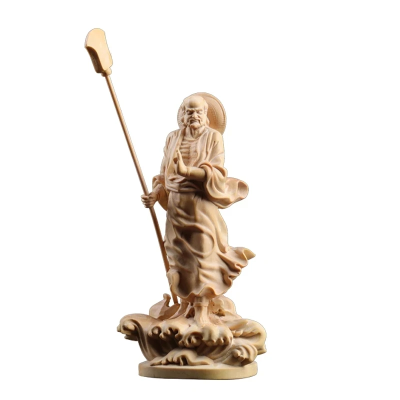 

Статуя Будды дзен из самшита, 15 см, Dharma, резьба по дереву, домашний декор фэн-шуй