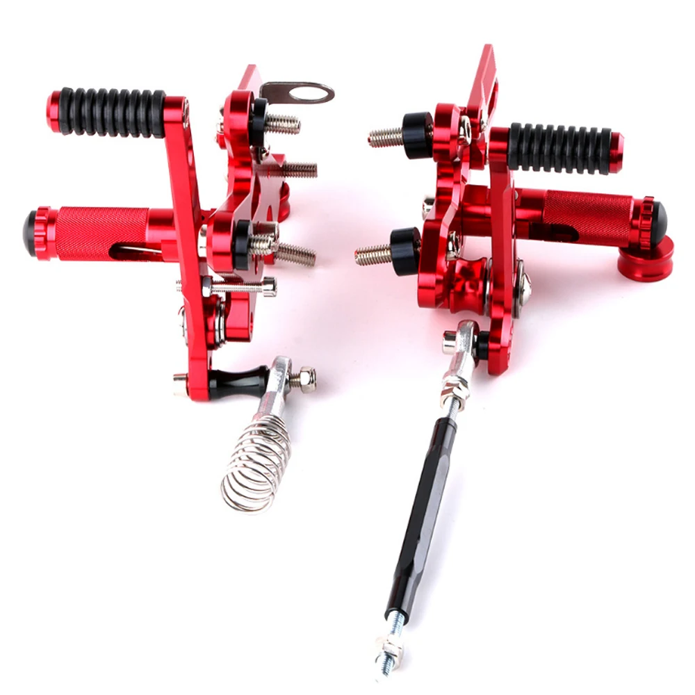 Правая левая подножка мотоцикла CNC Алюминиевые Регулируемые задние наборы для