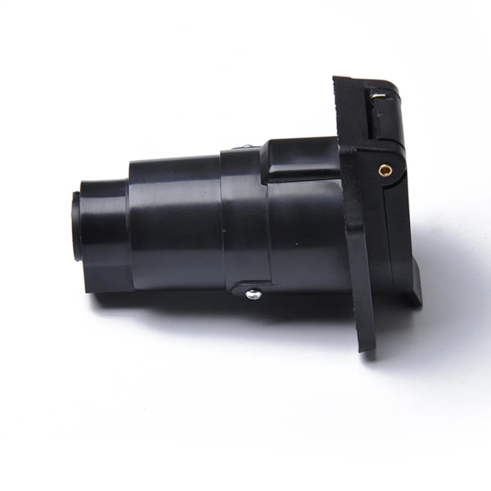 

12V 7 Pin Round Trailer Plug 7 Way Socket Adapter Wiring Connector for American Cars