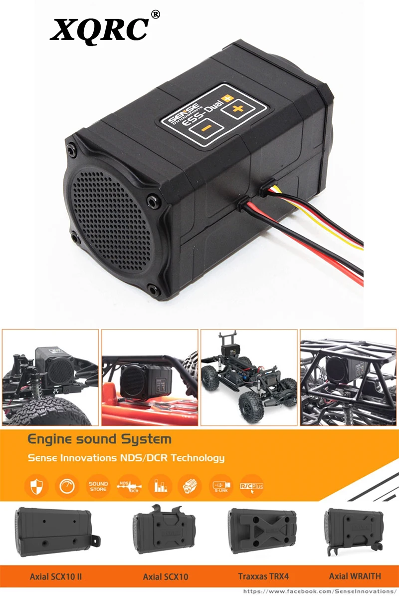 

RC Car Sense ESS-ONE ESS-DUAL 2 Speakers sound group engine sound Engine Sound Simulator For Axial SCX10 II WRAITH TRX-4 TRX6