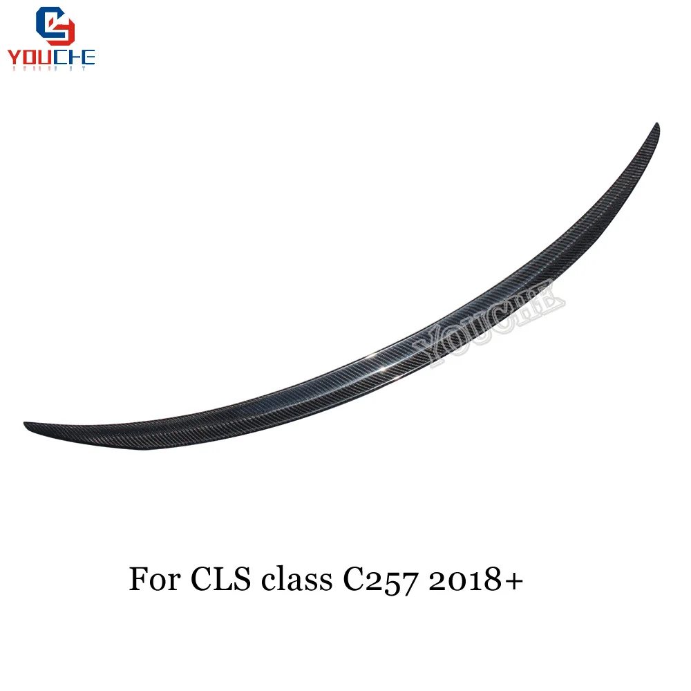 C257 карбоновый спойлер заднего бампера CLS63 Стиль для Mercedes CLS Class 2018 + 4 двери Sedan Boot |