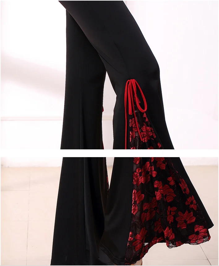 

Latin dance costume practice clothes Long trousers for female/women Ballroom performance wear New Style Tassel Pants free shipp