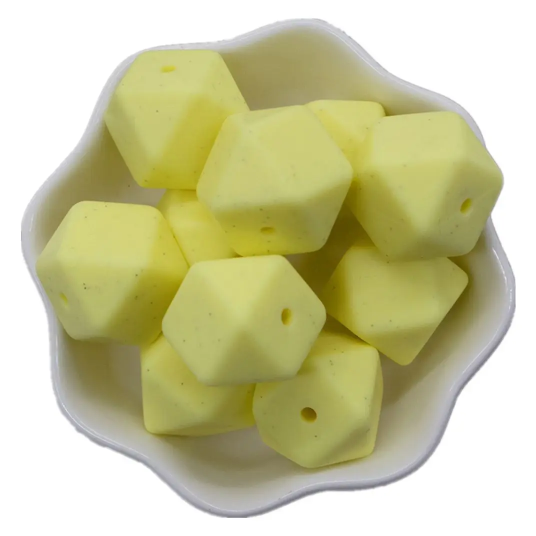 

Hobbyworker Hot Selling Food Grade 17mm Silicone Teething Loose Beads for DIY Jewelry Making Wholesales B0029
