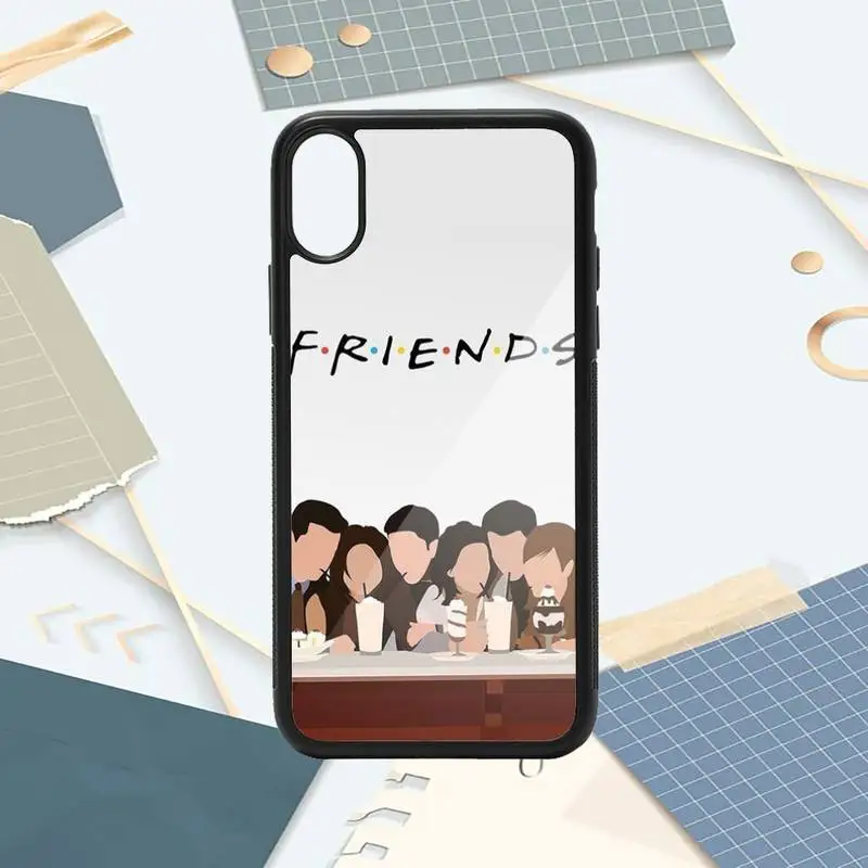 

Friends Classic TV show Black white art Phone Case PC for iPhone 11 12 pro XS MAX 8 7 6 6S Plus X 5S SE 2020 XR