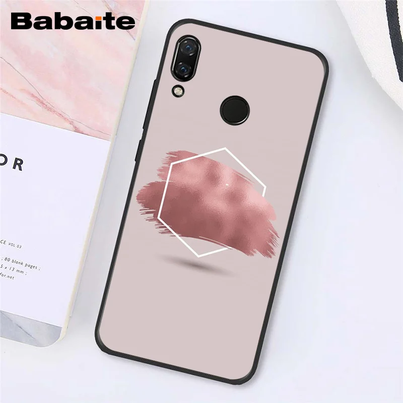 Babaite Золотой Розовый Блестящий розовый Love Herat чехол для телефона для Xiaomi Redmi8 4X 6A S2 Go Redmi 5 5Plus Note4 5 7 Note8Pro