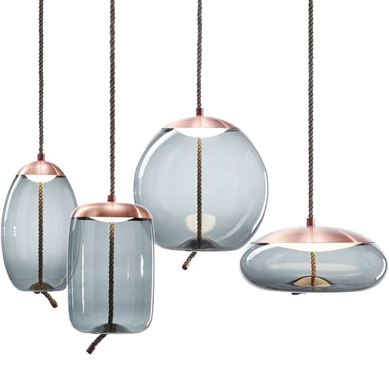 Светодиодный стеклянный подвесной светильник в стиле арт-деко s. Подвесной для