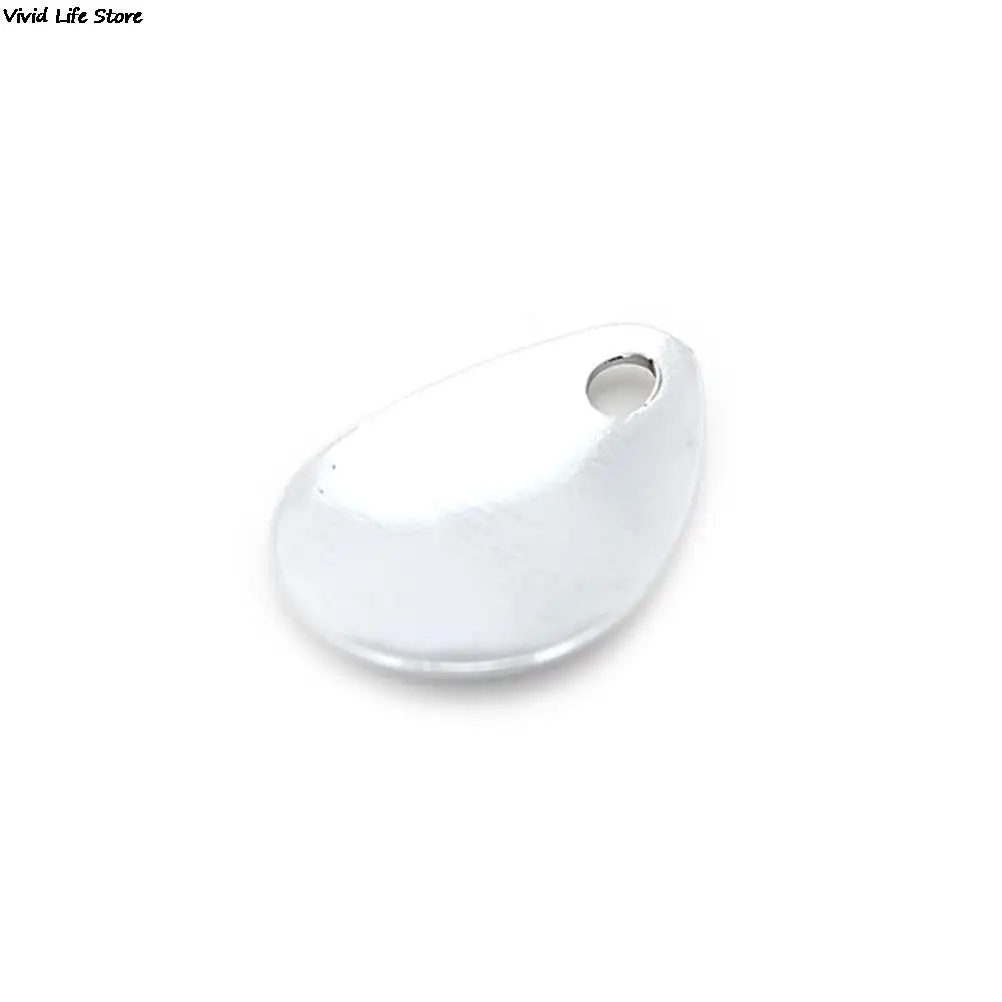 10 шт./лот рыболовные Спиннеры кольца лезвия гладкие никелевые ложки плетение