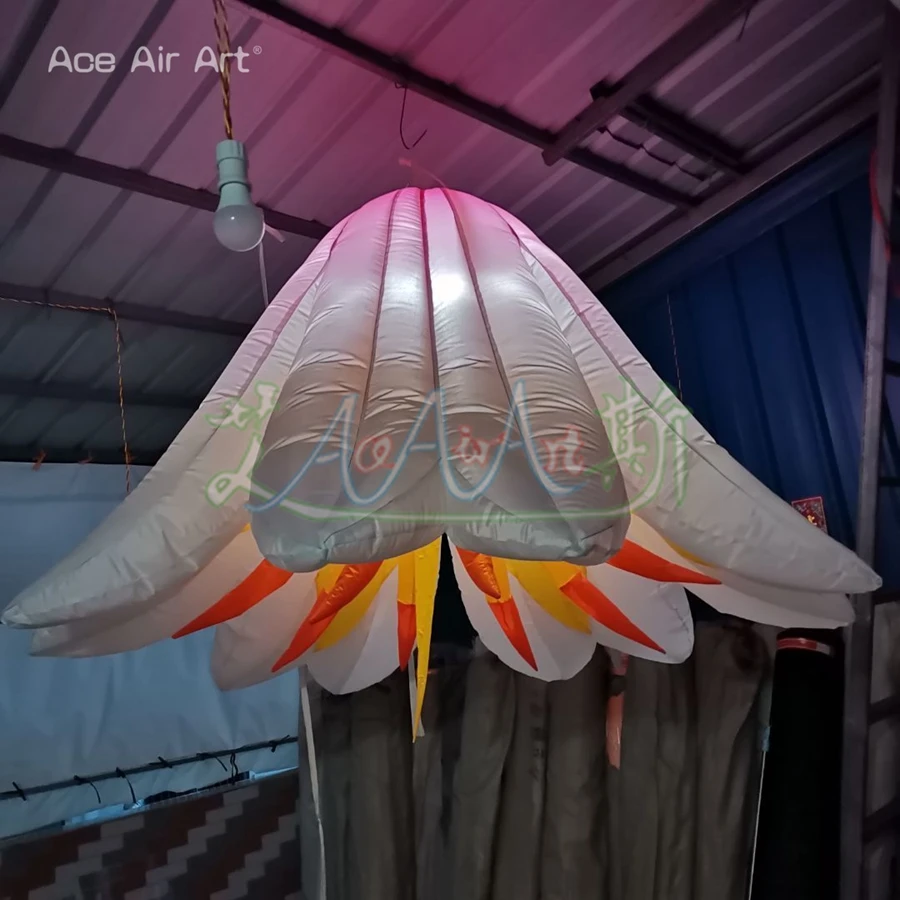 В виде огромного растения модель надувной анемон подвесной цветок с полной