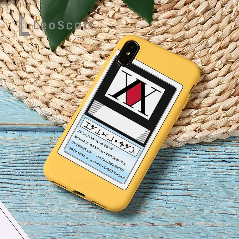

Anime Hunter X hunter cool Phone Case Candy Color for iPhone 11 12 pro XS MAX 8 7 6 6S Plus X SE 2020 XR
