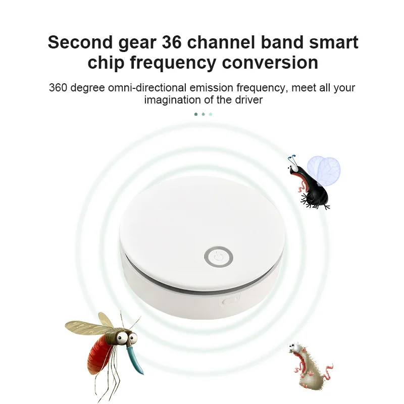 

1Pcs Electronic Mosquito Repellent Ultrasonic Pest Repeller Indoor Rodent Cockroach Mosquito Insect Killer USB/battery