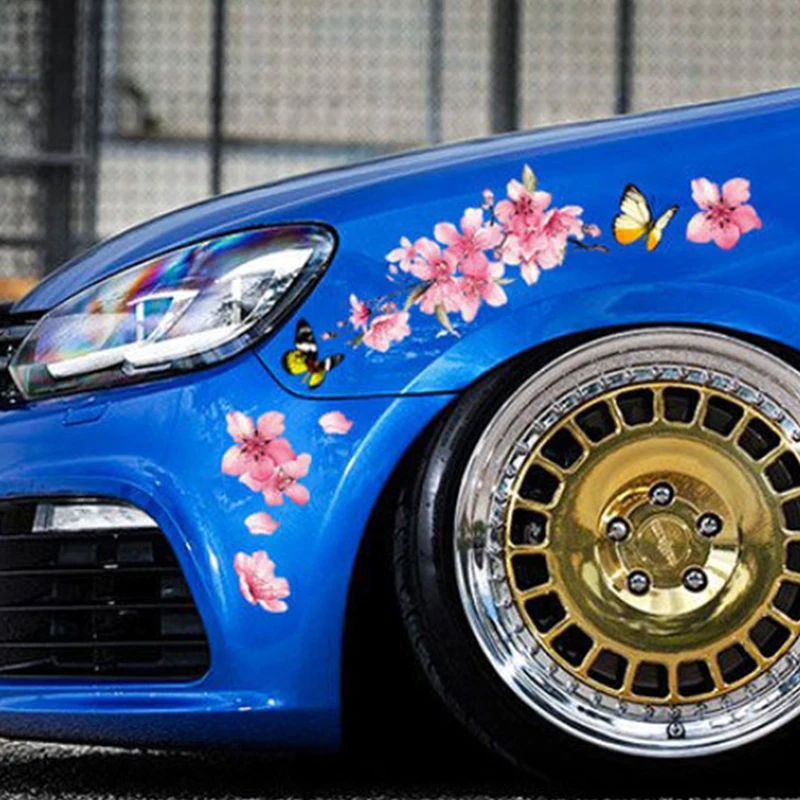 Виниловые наклейки на автомобиль вишневый цвет для женщин | Автомобили и