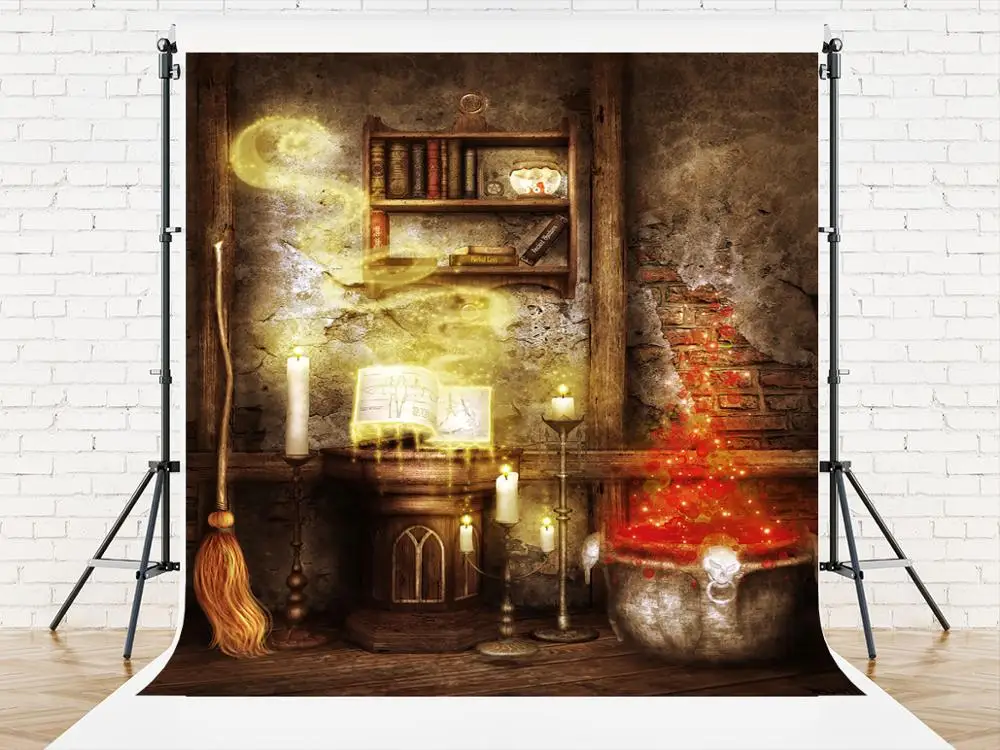 VinylBDS 5x7ft photography backdrops Mofawu magic potion halloween backdrop fundo fotografico WSJ-011 | Электроника