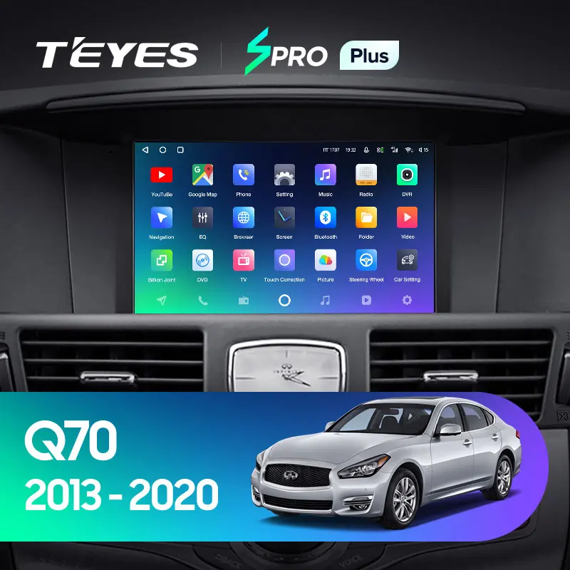 TEYES SPRO Plus Штатная магнитола For Инфинити Ку 70 1 поколение Infiniti Q70 2013 - 2020 Android 10 до