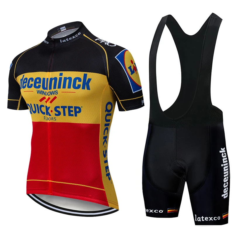 

TEAM DECEUNINCK PRO cycling jersey 20D gel bike shorts suit MTB Ropa Ciclismo mens summer bicycling Maillot culotte clothing