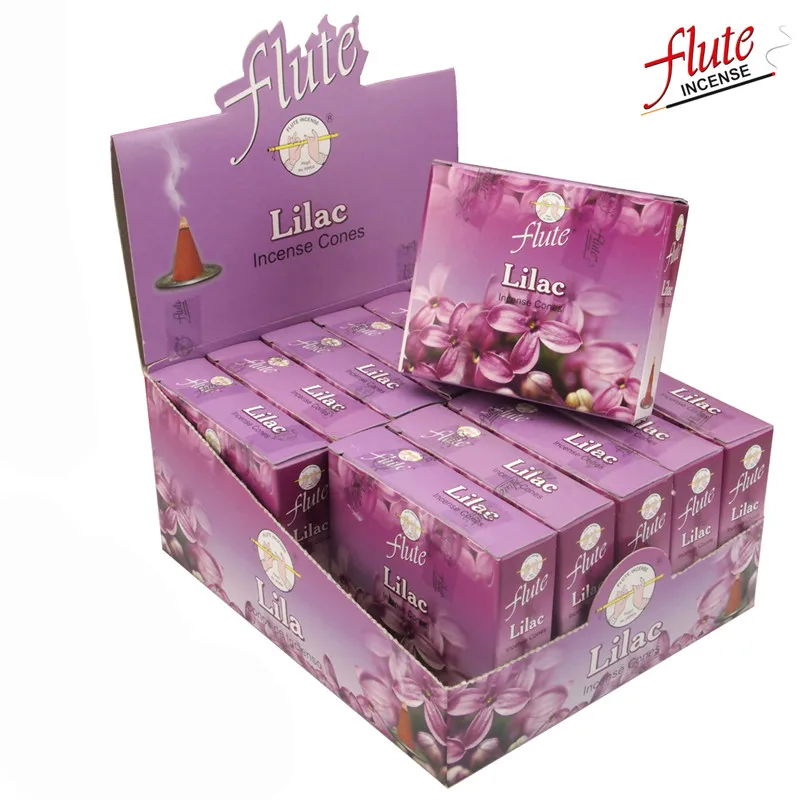 Lilac Флейта 120 шт./кор. мульти-Стиль индийские Ладан конус дезодорант Защита окружающей среды ароматизатор Цветной дыма ароматизатор для дома - Аромат: Lilac