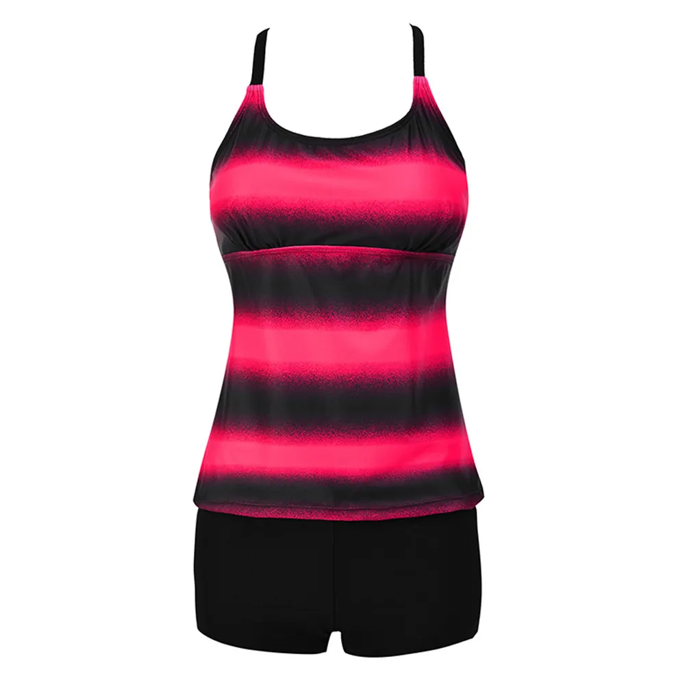 

2021 Tankini Two Piece Swimsuit Female Bikinis With Vest Swimwear Women Plus Size Push Up Bathing Suit Maio Beach Mayo Bathers