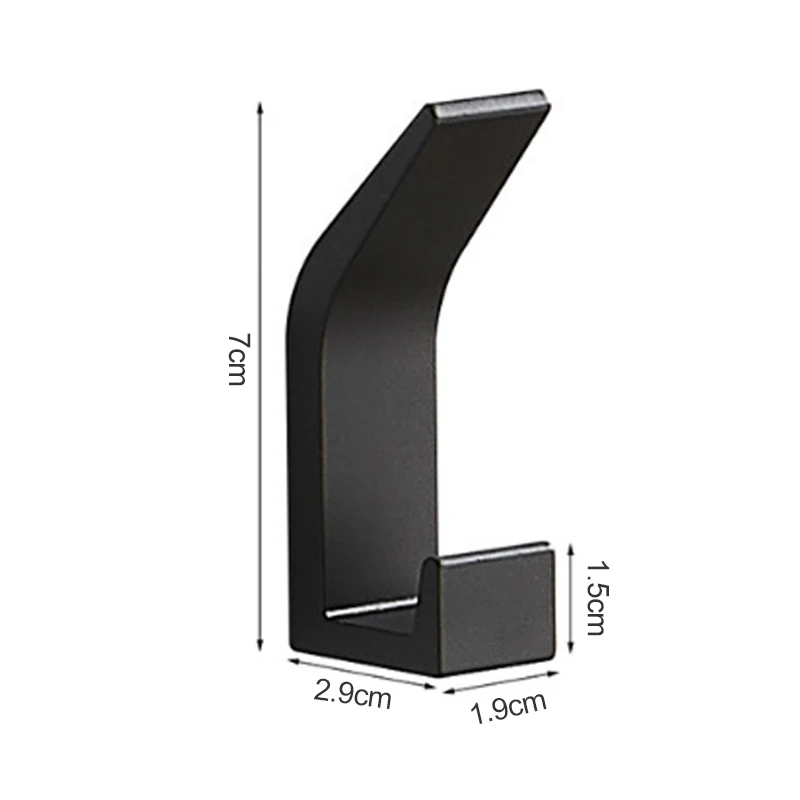 

Black White Towel Hook For Bathroom Toilet Hook Clothes Hook For Bedroom Robe Hook Coat Hook For Livingroom Kitchen Accessories
