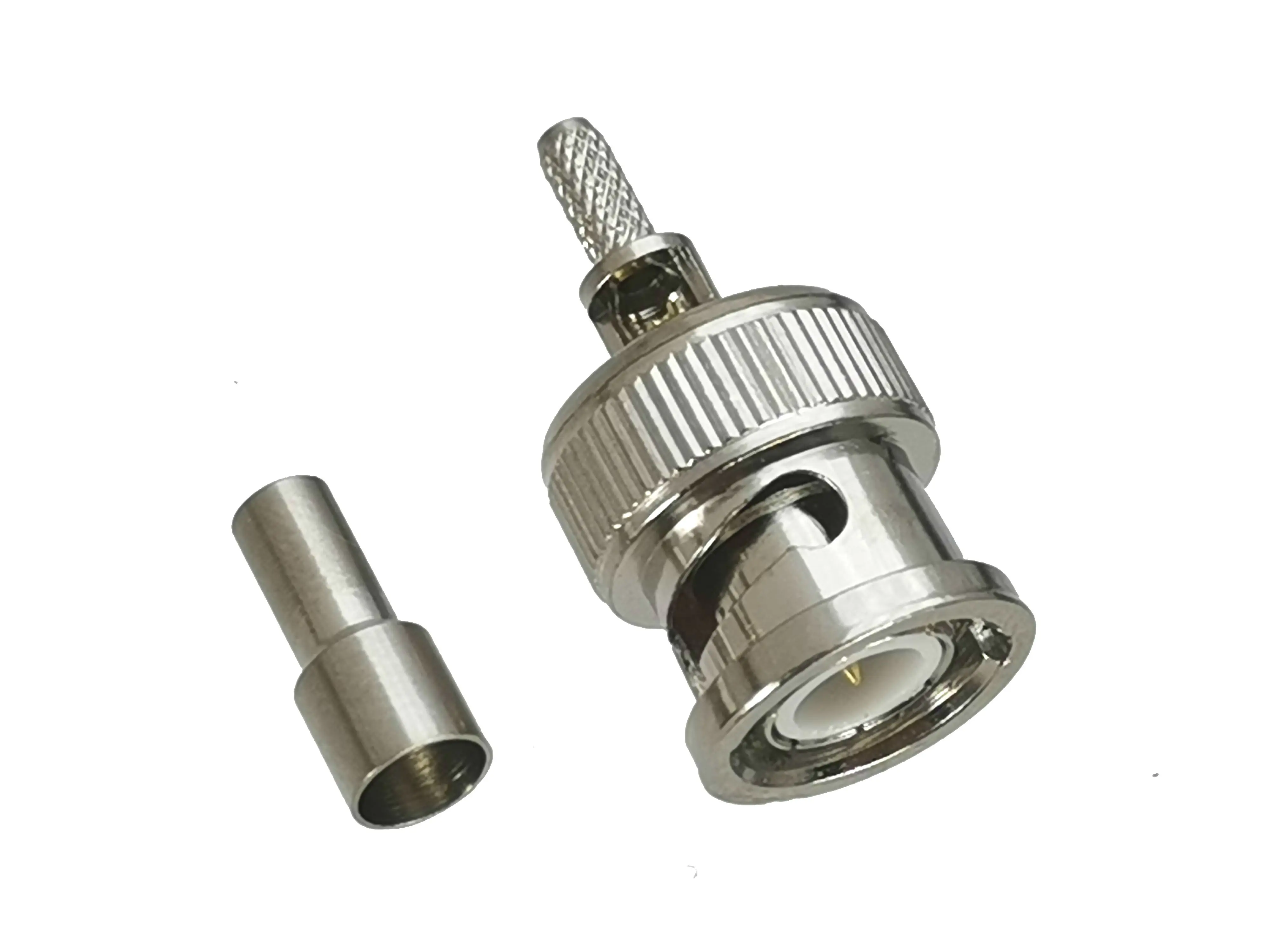 

10Pcs Connector BNC Male plug Window Crimp For RG316 RG174 LMR100 Cable 50ohm RF Adapter Coaxial High Quanlity