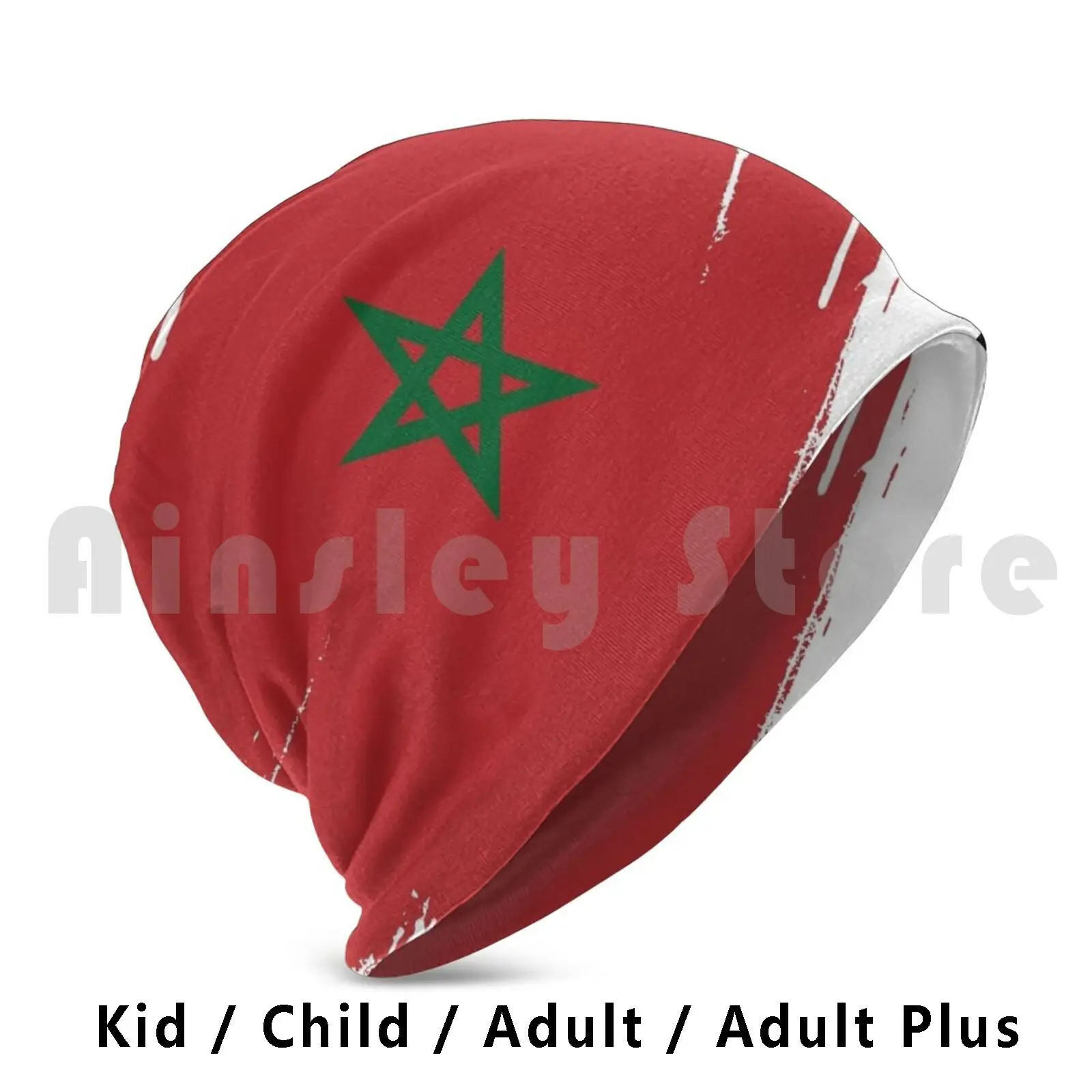 

Шапочки с флагом Марокко, пуловер, Удобная шапка с флагом Марокко, флагом Марокко, флагом Марокко