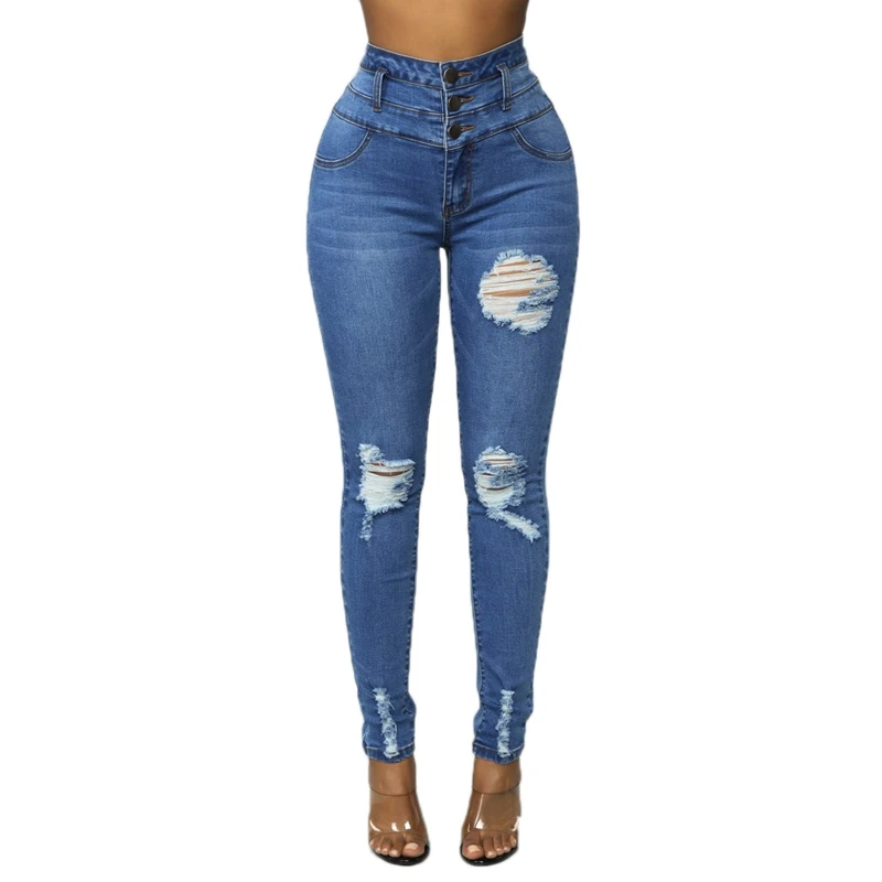 

Джинсы женские повседневные облегающие джинсы с карманами джинсы с высокой талией джинсовые брюки