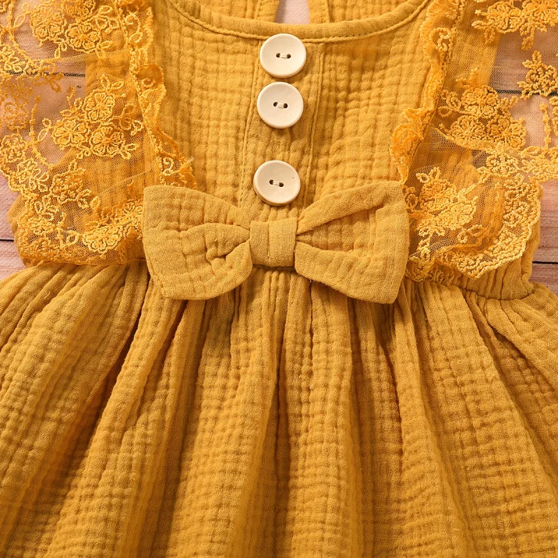 

Toddler Baby Girl Dress Summer Ruffles Sleeveless kids dresses for girls Cotton Party Princess Dress Children Clothes