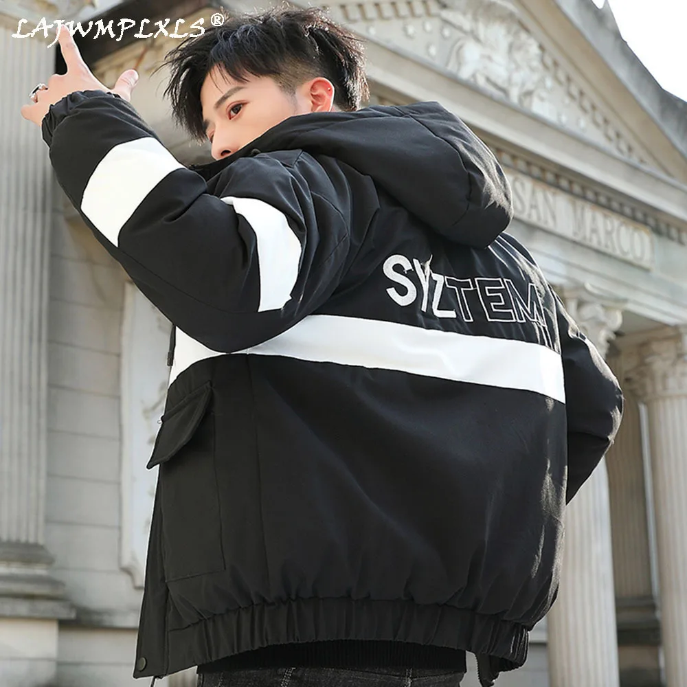 

Men Parka Coats 2021 Winter Jacket Mens Thicken Hooded Windproof Parkas Overcoat Casual Man Warm Down Jackets Pockets Outerwear