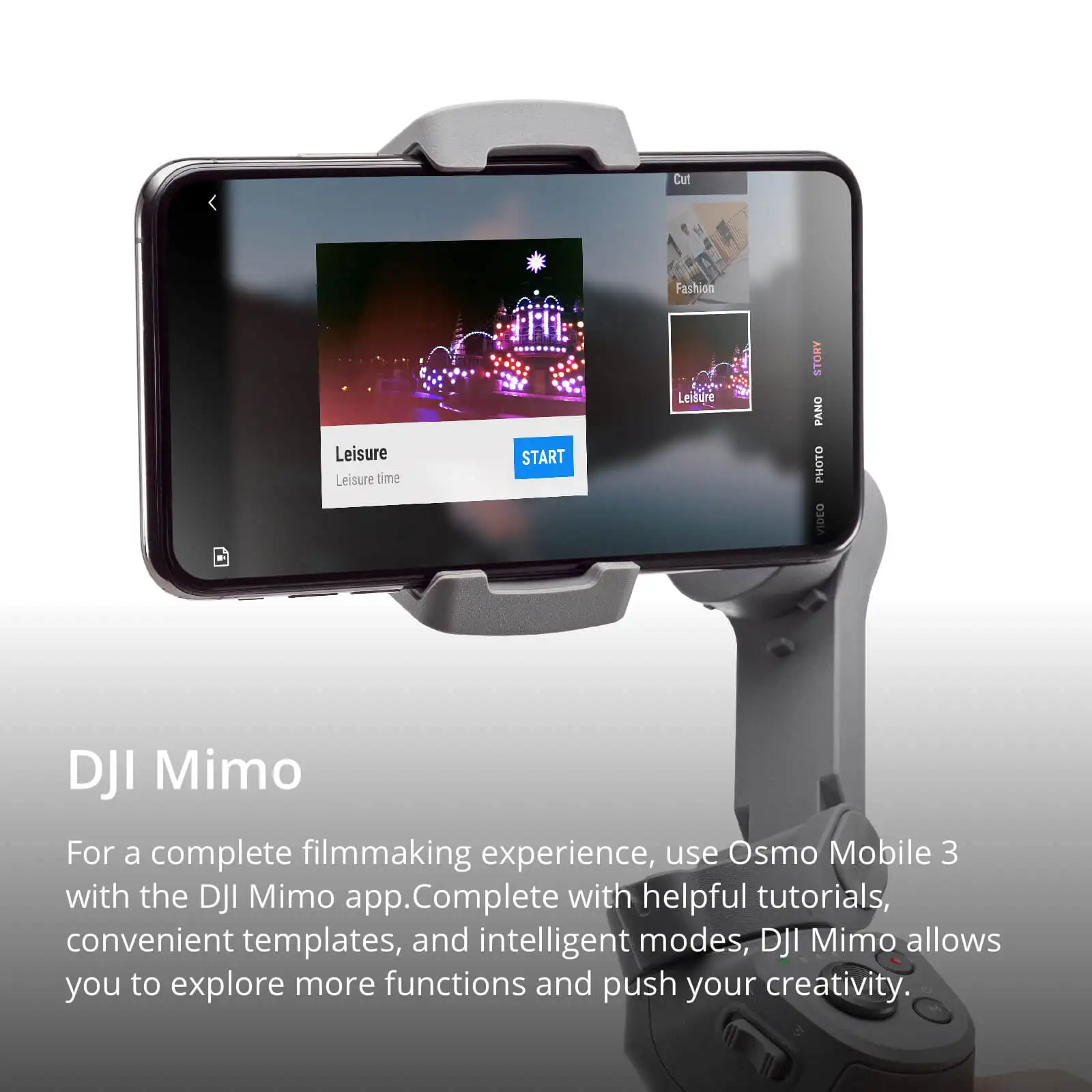 DJI Osmo Mobile 3-это складной карданный стабилизатор для смартфонов с поддержкой Quick rolling ActiveTrack 3,0 Sport Mode