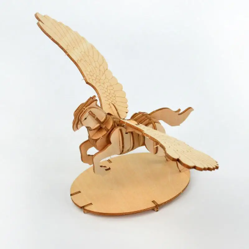 Деревянная 3D головоломка сделай сам Сборная модель Монтессори развивающая Alpinia