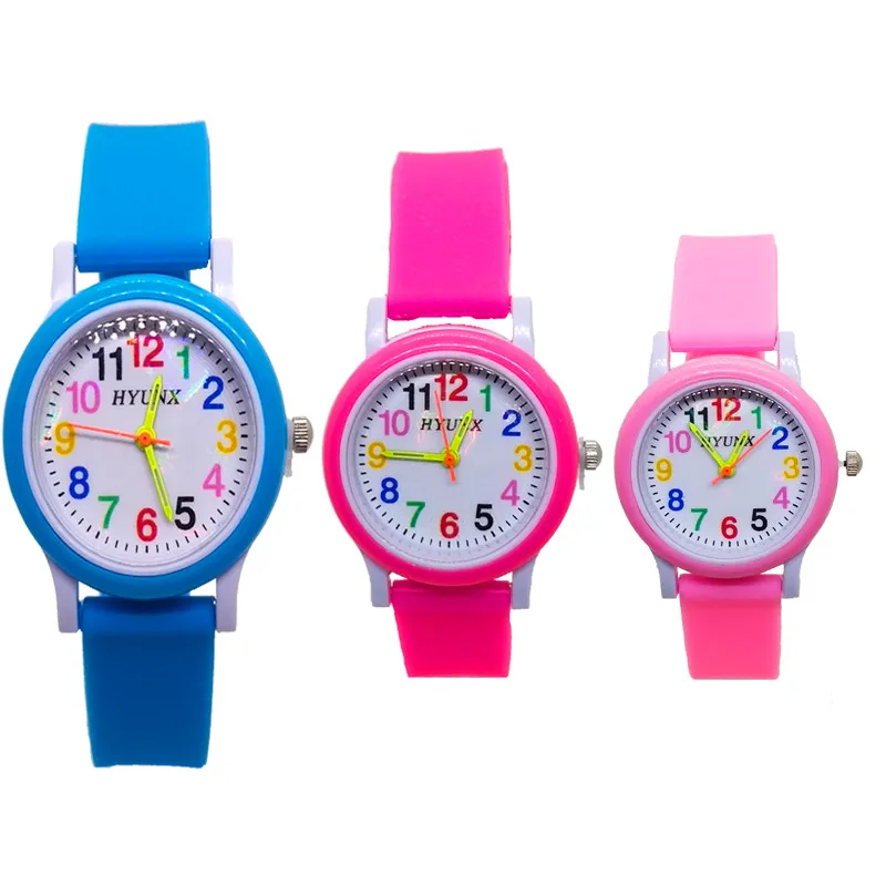 Много цветов детские часы экологически чистые одноцветные спортивные цифровые