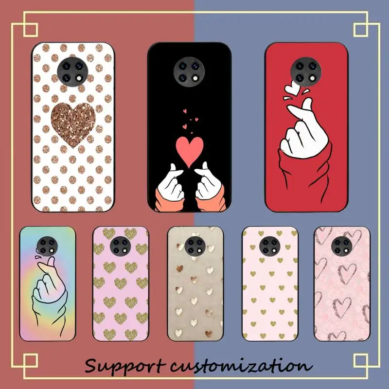 

Love heart Phone Case For Xiaomi Redmi Note 8A 7 5 Note8pro 8T 9Pro TPU Coque for note 6pro Funda Capa