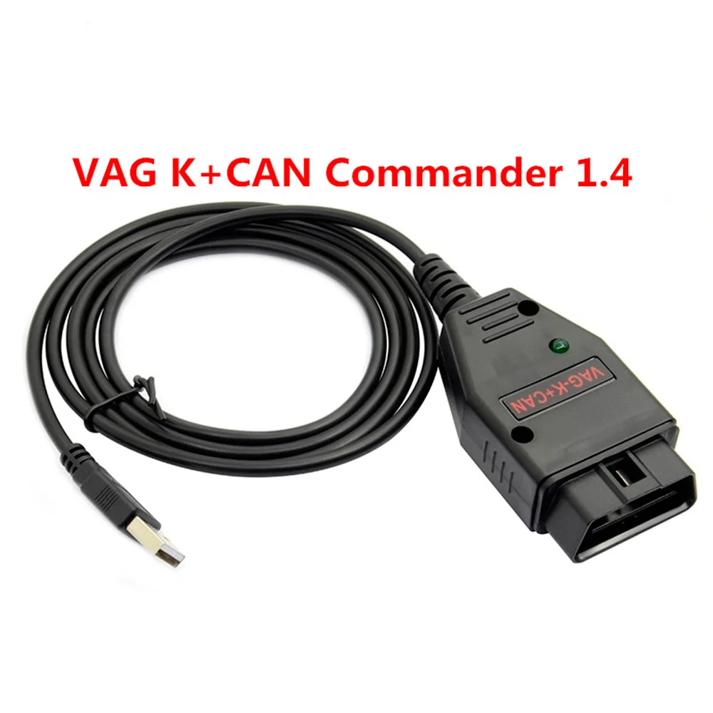 Кабель OBD2 для сканера AUDI/V W/Skoda/Seat OBDII Диагностический кабель VAG K + CAN Commander 1 4 FTDI FT232RL