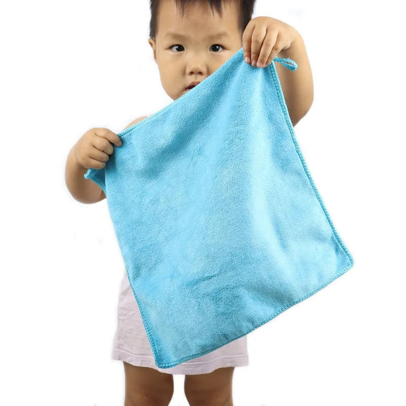 Квадратное полотенце из микрофибры с крючком утолщенное Впитывающее мягкое для