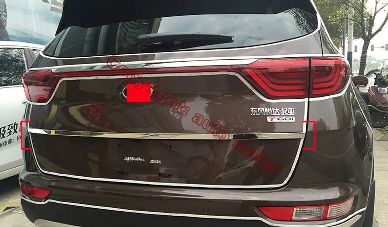 Наклейки из нержавеющей стали на заднюю дверь багажника крышку под крышкой