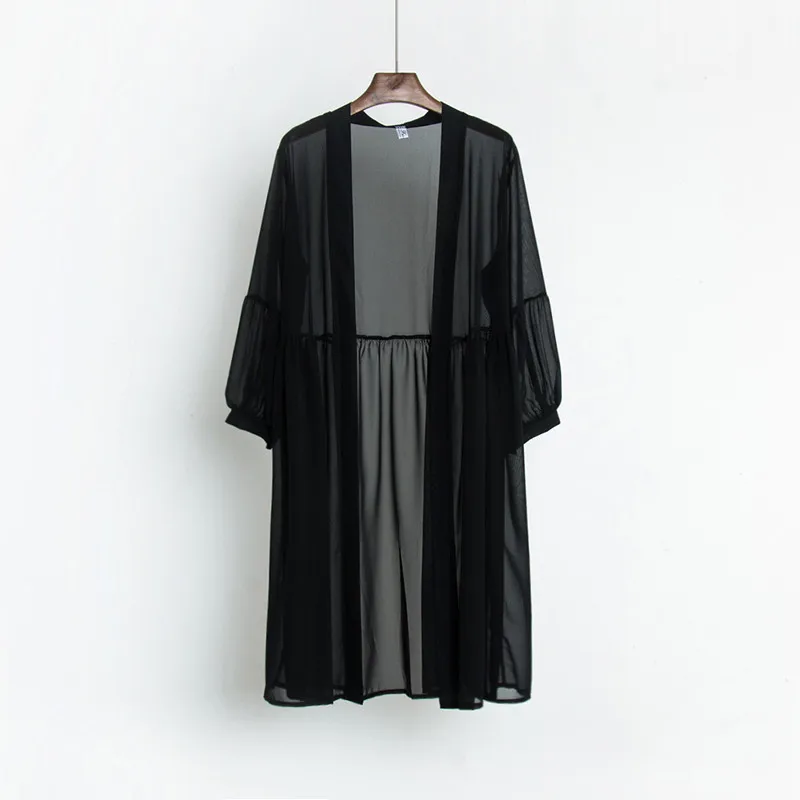 2019 летний осенний женский кардиган средней длины повседневный свободный