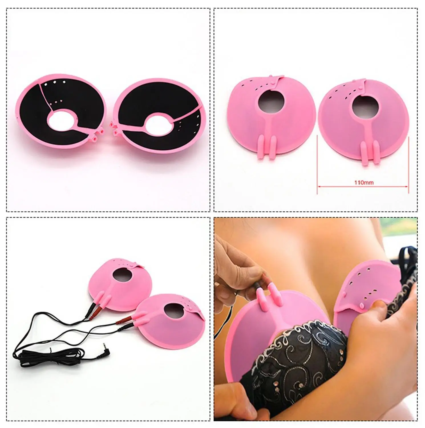 Электрический импульсный массажер для пениса зажим Кольца ударная Анальная