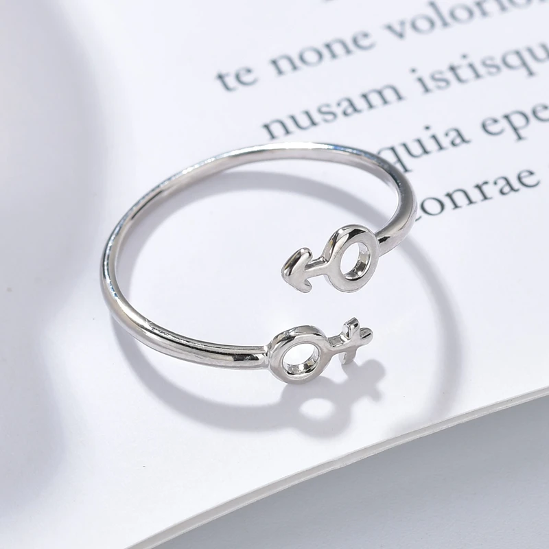 Женские винтажные геометрические кольца из нержавеющей стали регулируемые