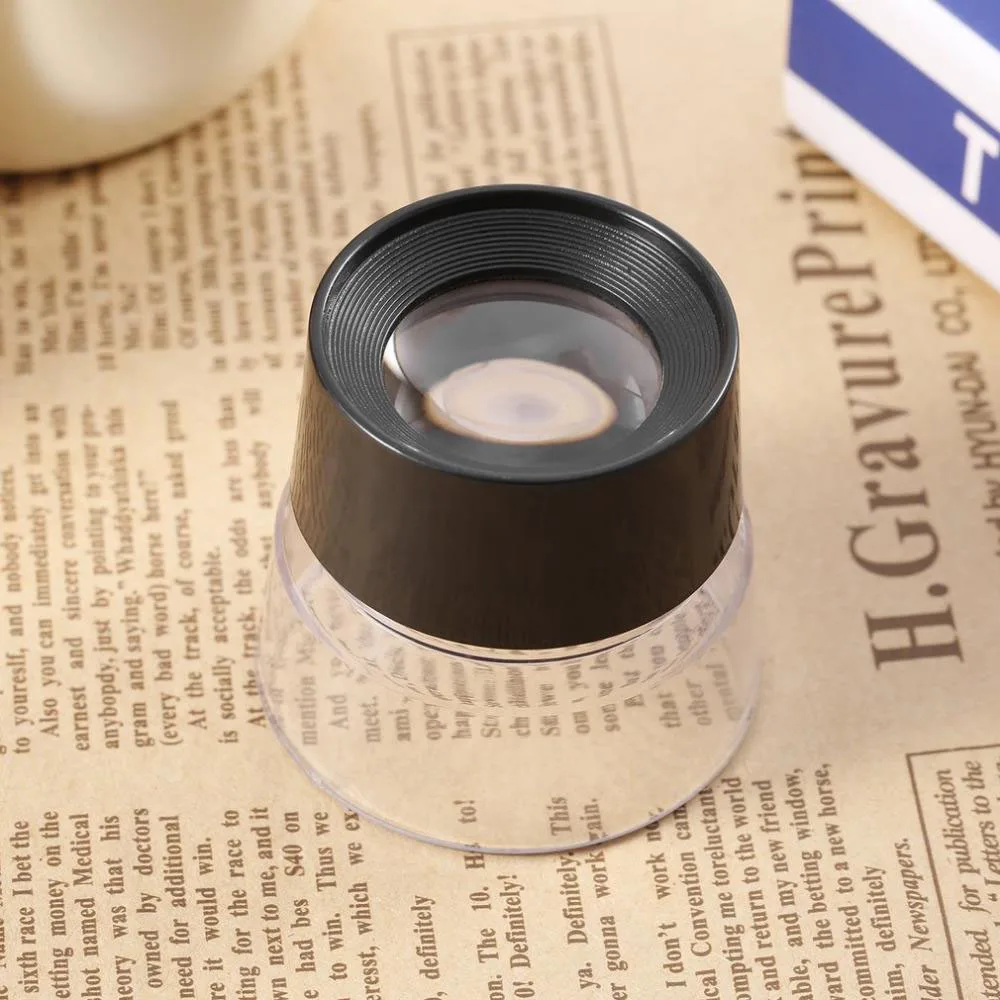 

10X Stand Magnifier Loupes Distortion-free Inspecting For Stamps Photography Coins Currency