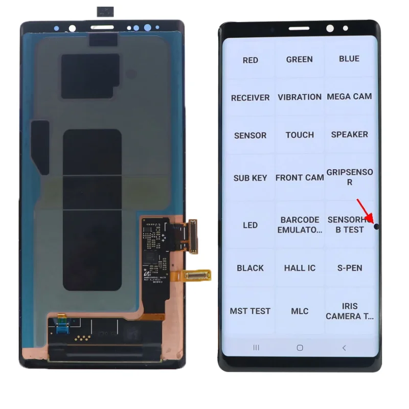 Samsung-digitalizador de pantalla t&aacute;ctil para Galaxy Note 9 N960 N960f, pantalla LCD Original AMOLED, piezas de servicio con puntos-5