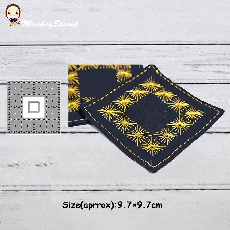 Обезьянка стежка подставка квадратная стильная металлическая резка штампы для
