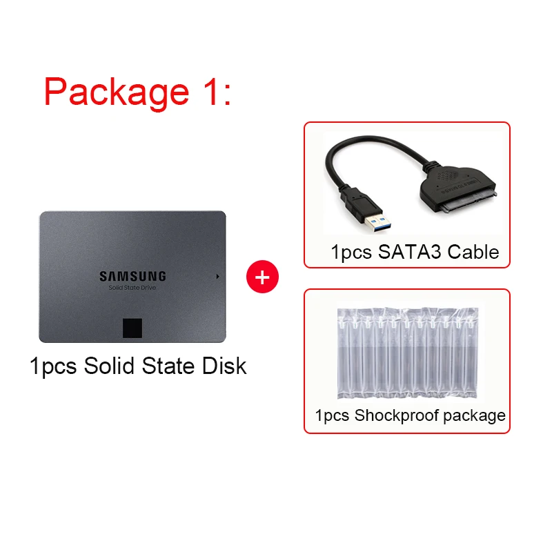 SAMSUNG SSD 860 QVO 1 ТБ Внутренний твердотельный диск HDD жёсткий SATA3 2 5 дюймовый ноутбук