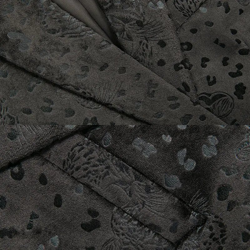 

US Christmas Black Men's Blazer Jackets Fashion Style Classic Flowers Pattern printed blazer masculino slim fit 5XL 4XL #907