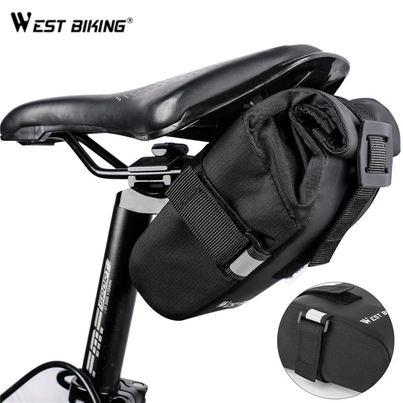 

WEST BIKING велосипедная сумка, задняя седельная сумка, непромокаемая Светоотражающая Противоударная велосипедная сумка для сиденья, аксессуар...
