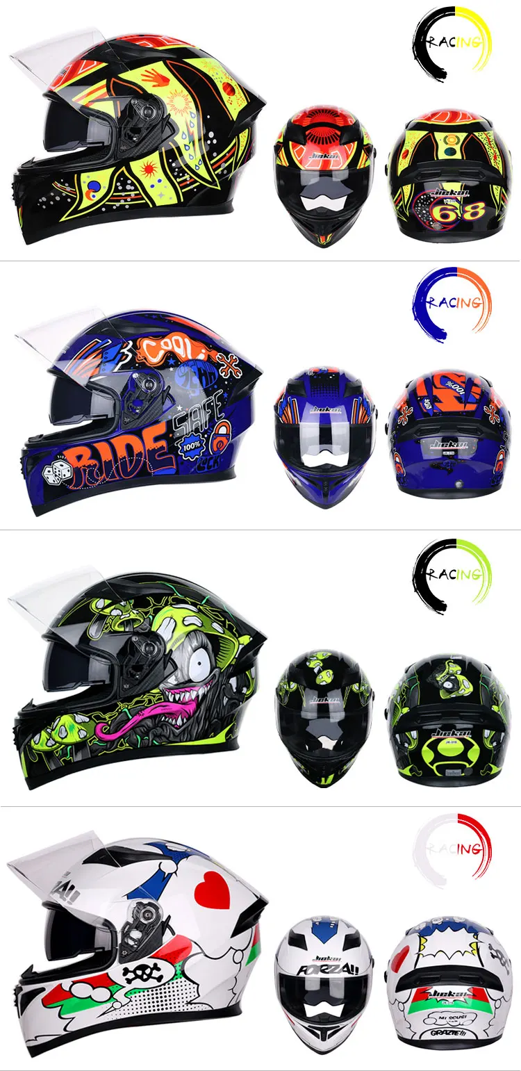 Гоночный шлем для мужчин и женщин Casco Capacete, мотоциклетный шлем для мотокросса с двойными линзами, шлемы с индивидуальным рогом
