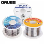 Проволока для пайки, Оловянно-свинцовая проволока 50100 г200 г, бухта провода для пайки с канифольным ядром, 0,60,81121 мм, 6337 флюс 2.0%, 45 футов