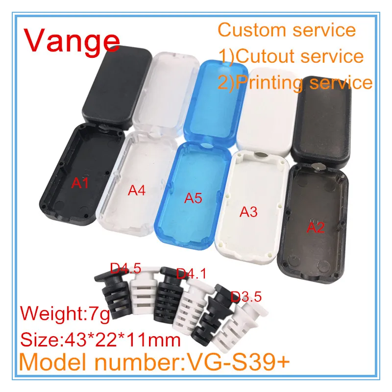 5 шт./лот экструдированный Инжекционный корпус 43*22*11 мм АБС пластик ящик для