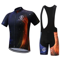 mens summer cycling jersey sets bicycle short sleeve jersey with 3 rear pocketsmens cycling pants with gel ropa mtb hombre