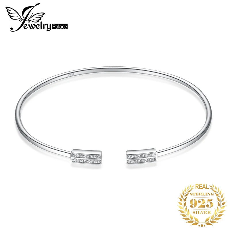 JewelryPalace стерлингового серебра 925 минималистский кубический цирконий