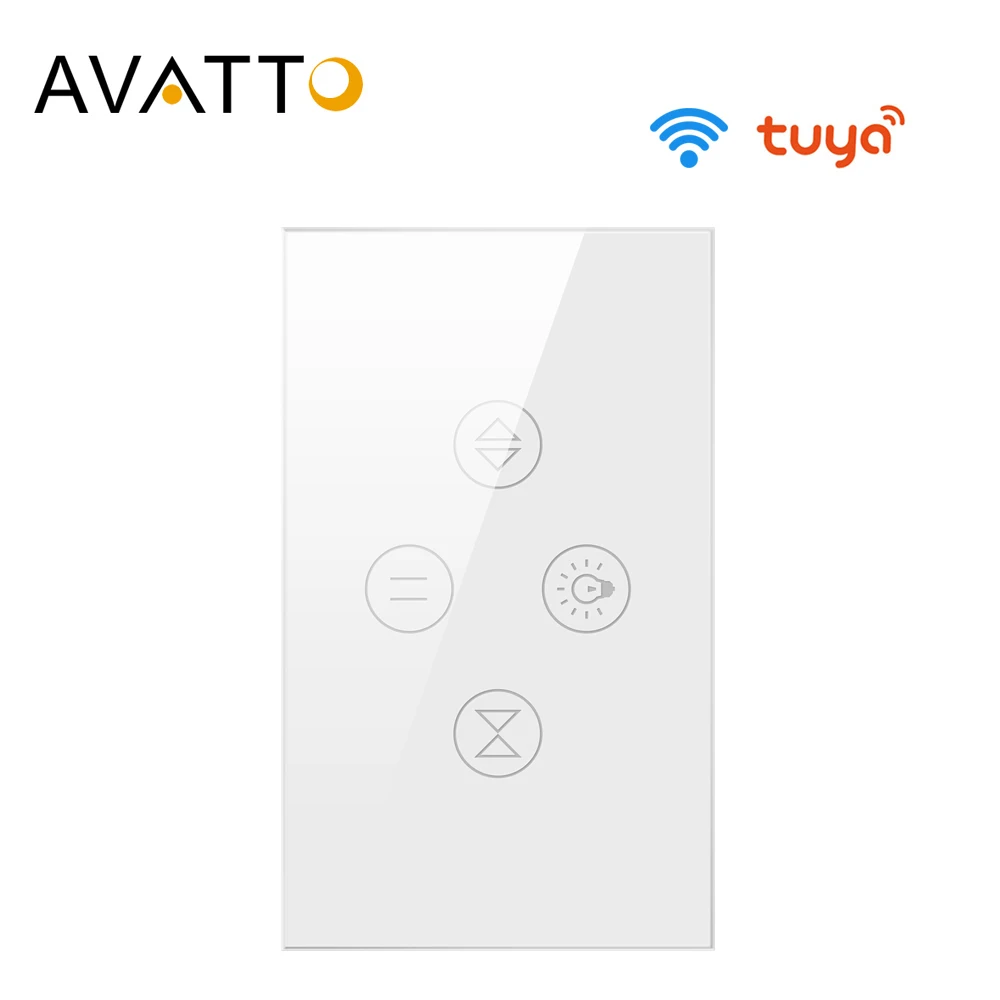 Wi Fi переключатель для занавесок AVATTO Tuya роликовые жалюзи с электродвигателем