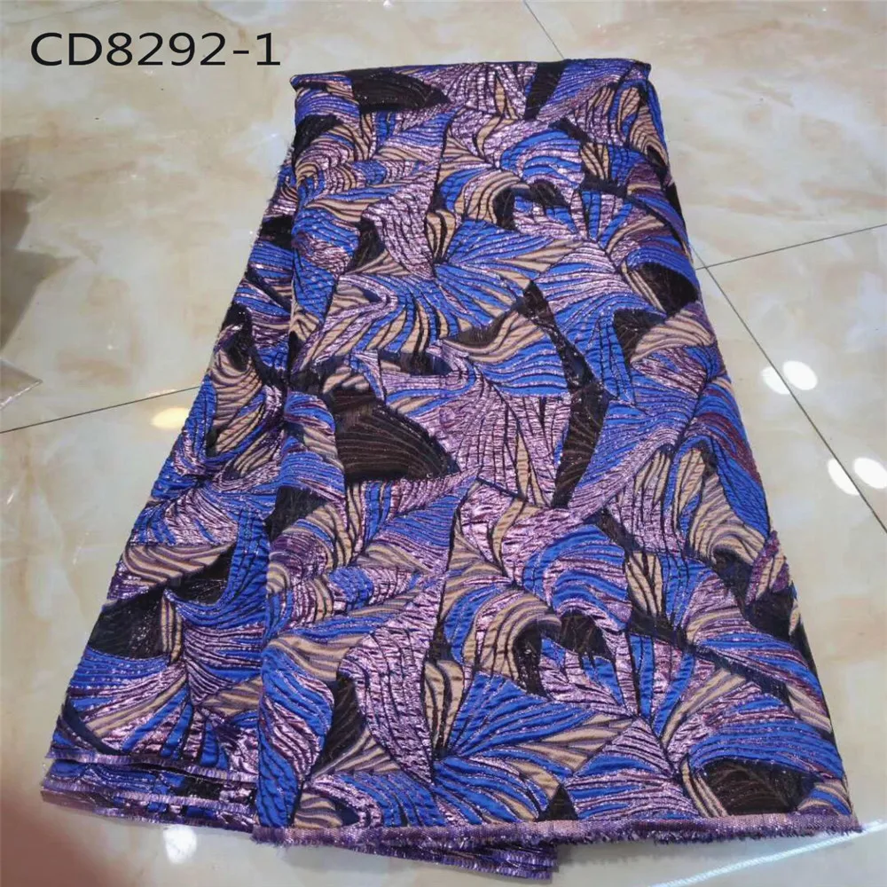 Вышивка тюль Платье органза гуанчжоуская фабрика Ткань сетка и кружево Лиловый цвет 5 ярдов Невеста на.